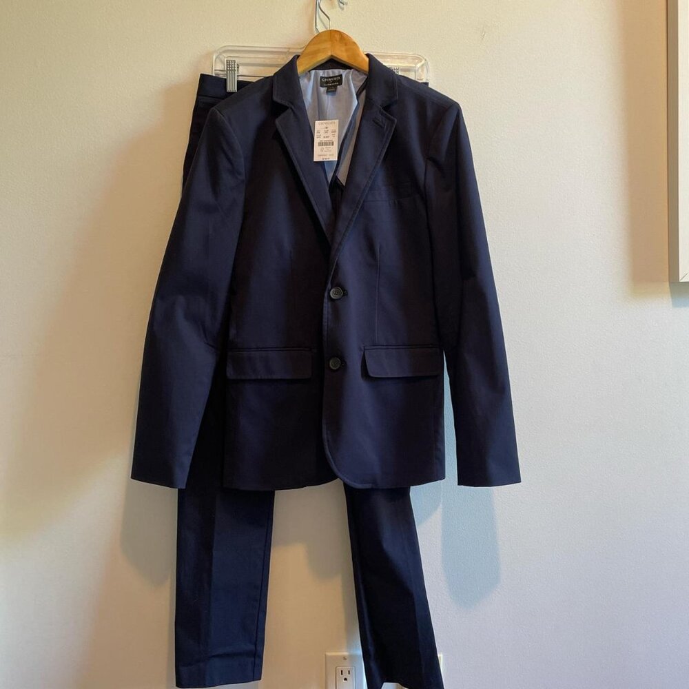 J.Crew Thompson Suit, Navy Blue, Boy’s Size 14, Brand New w/ Tags